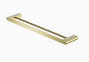 Nero Bianca Double Towel Rail 800mm - Brushed Gold