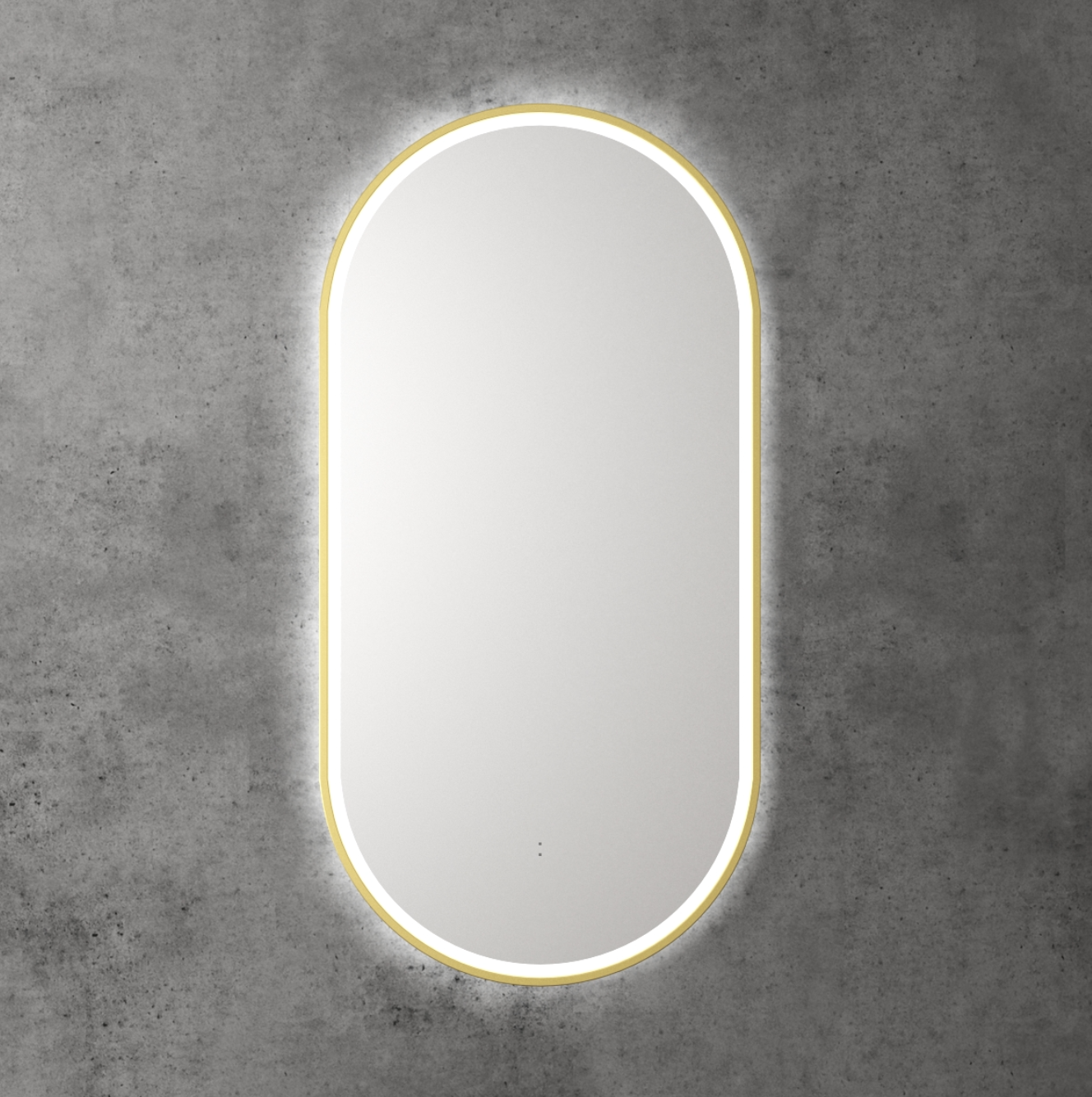 Aulic Beau Monde Oblong Pill Led Mirror