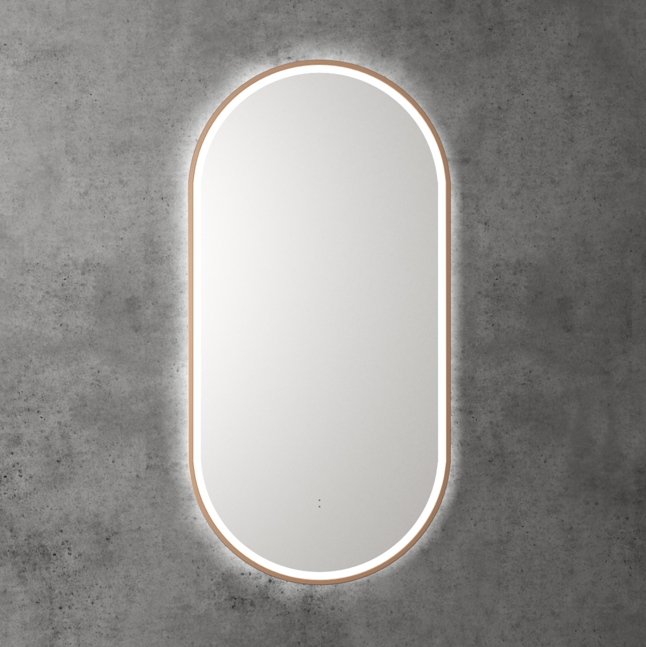 Aulic Beau Monde Oblong Pill Led Mirror