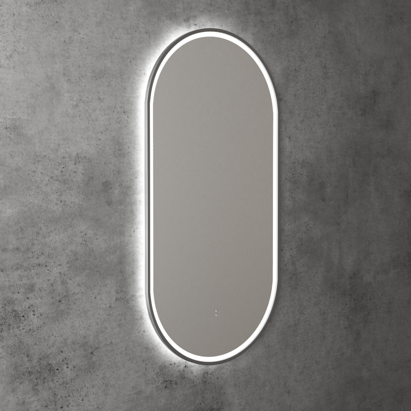 Aulic Beau Monde Oblong Pill Led Mirror