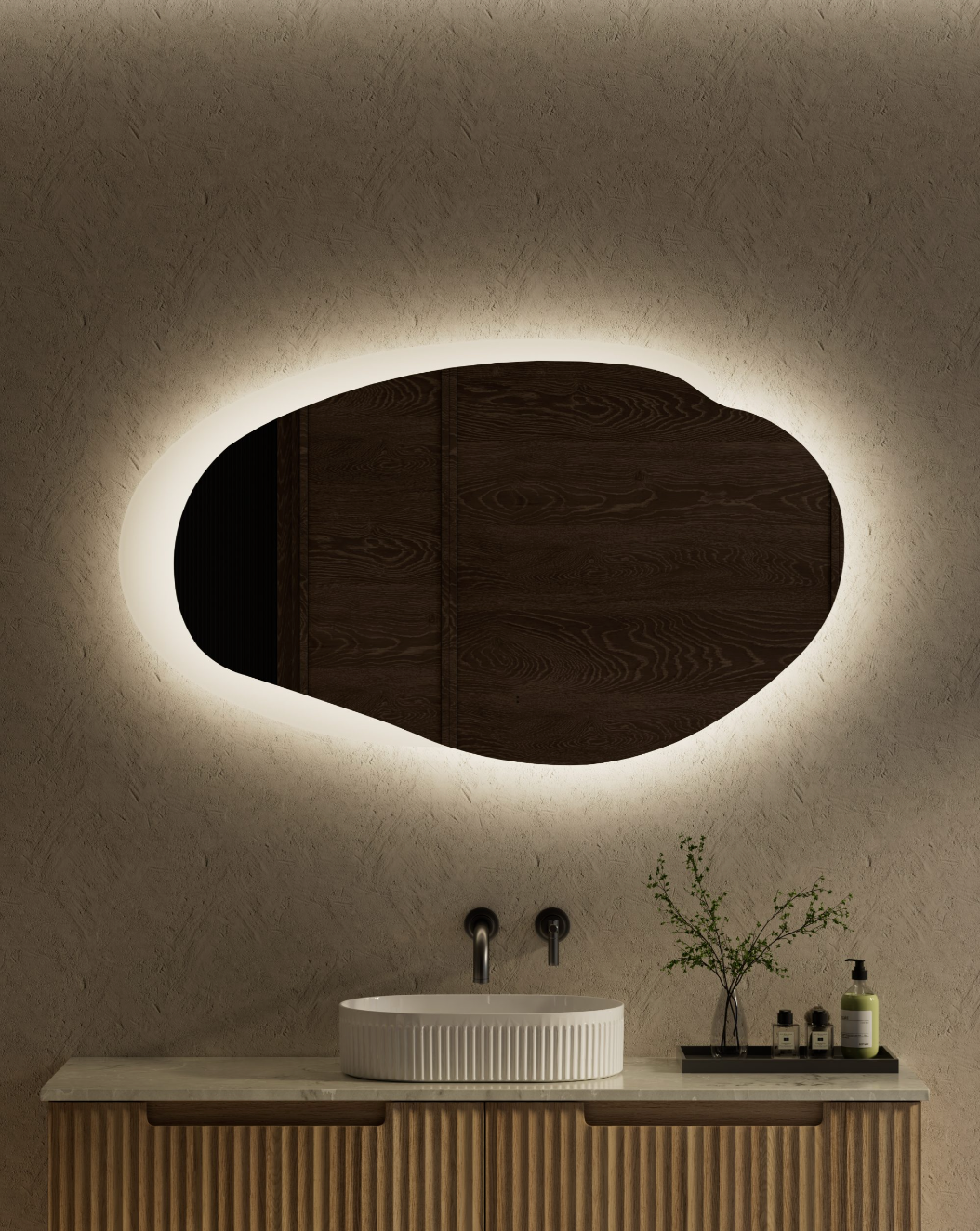 Aulic Evanston Asymetrical 1300 LED Mirror