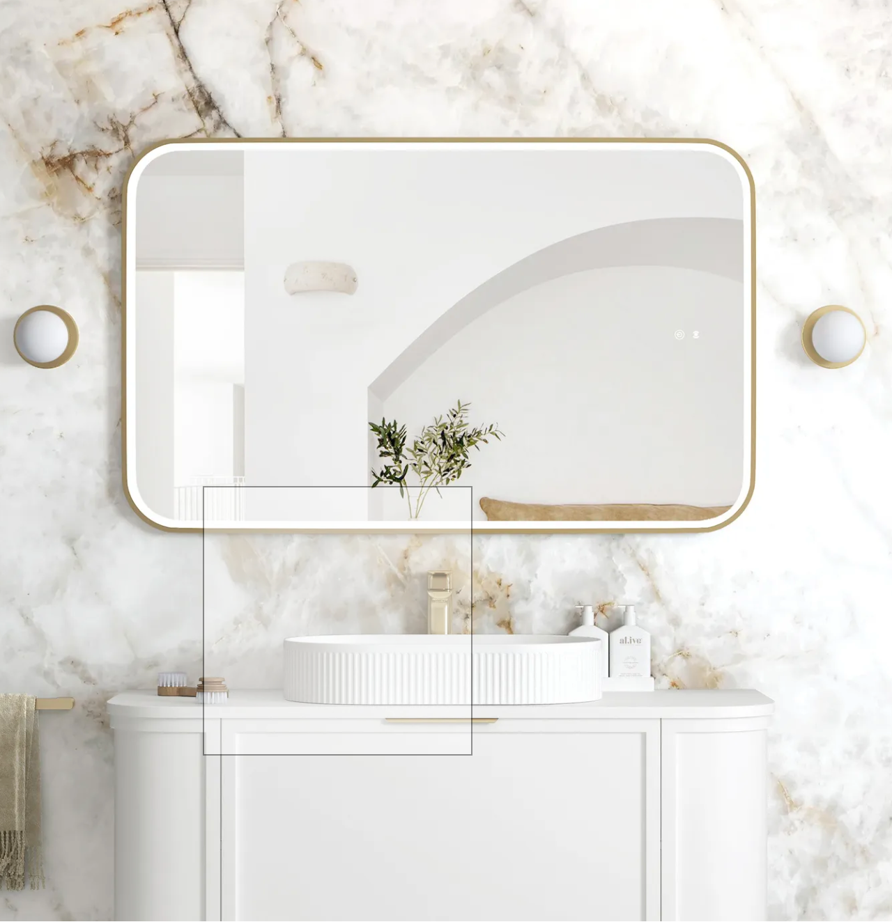Otti Led Newport Mirror 1200 x 750