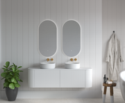 1500mm Portofino White Flute Vanity Unit