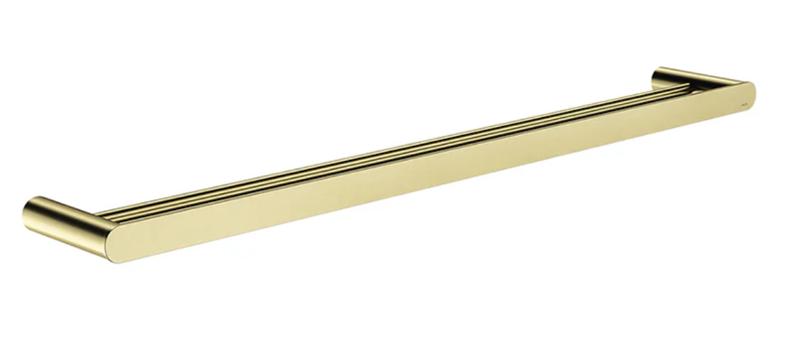 Meir Curvae Double Towel Rail 800mm Tiger Bronze