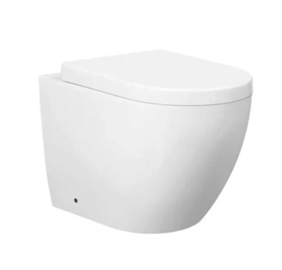 Mimi T4 Rimless Wall Faced Pan, Geberit Cistern & Button Package COLOURED