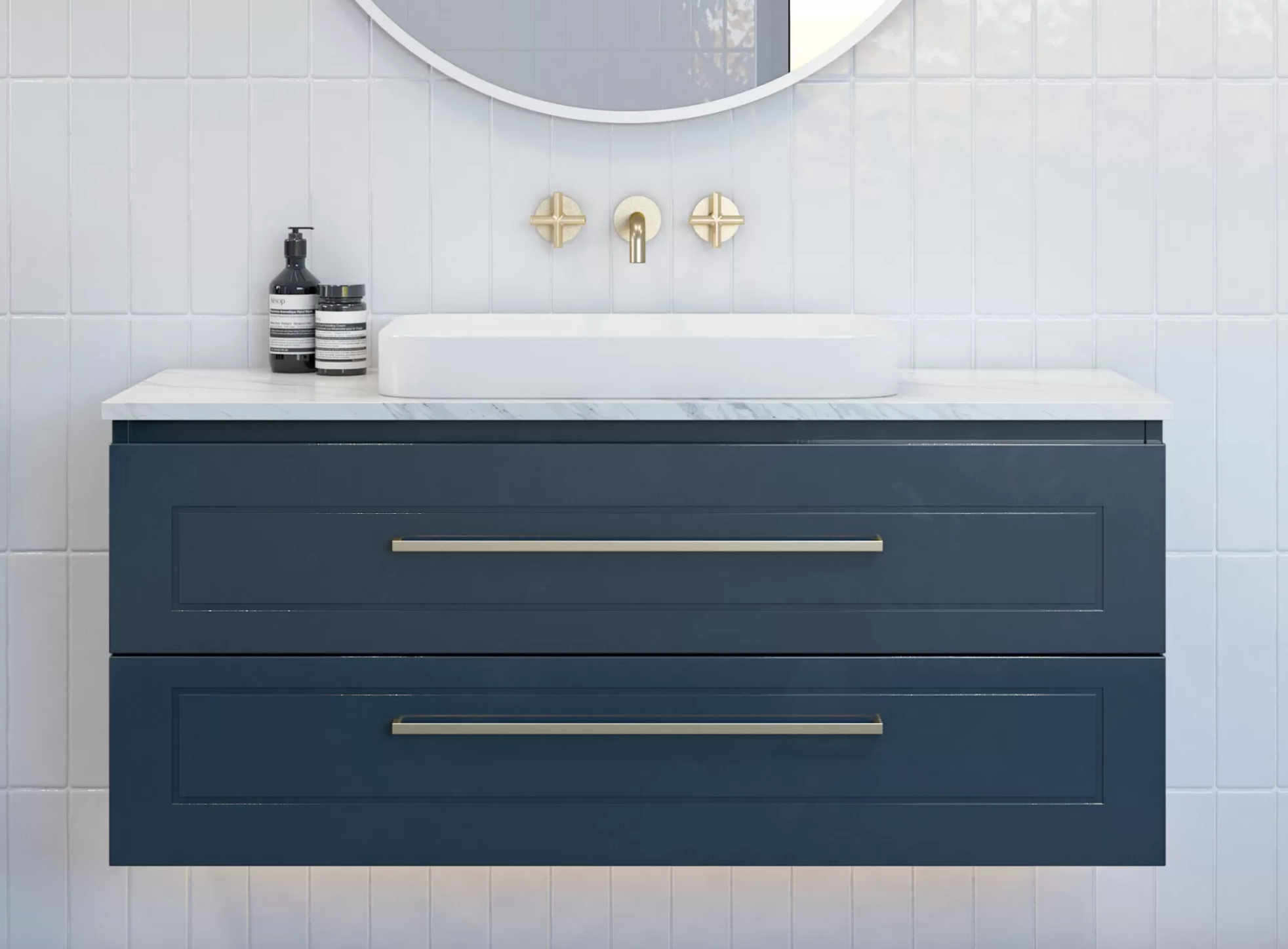 Nevada Plus Classic Vanity Unit Wall Hung