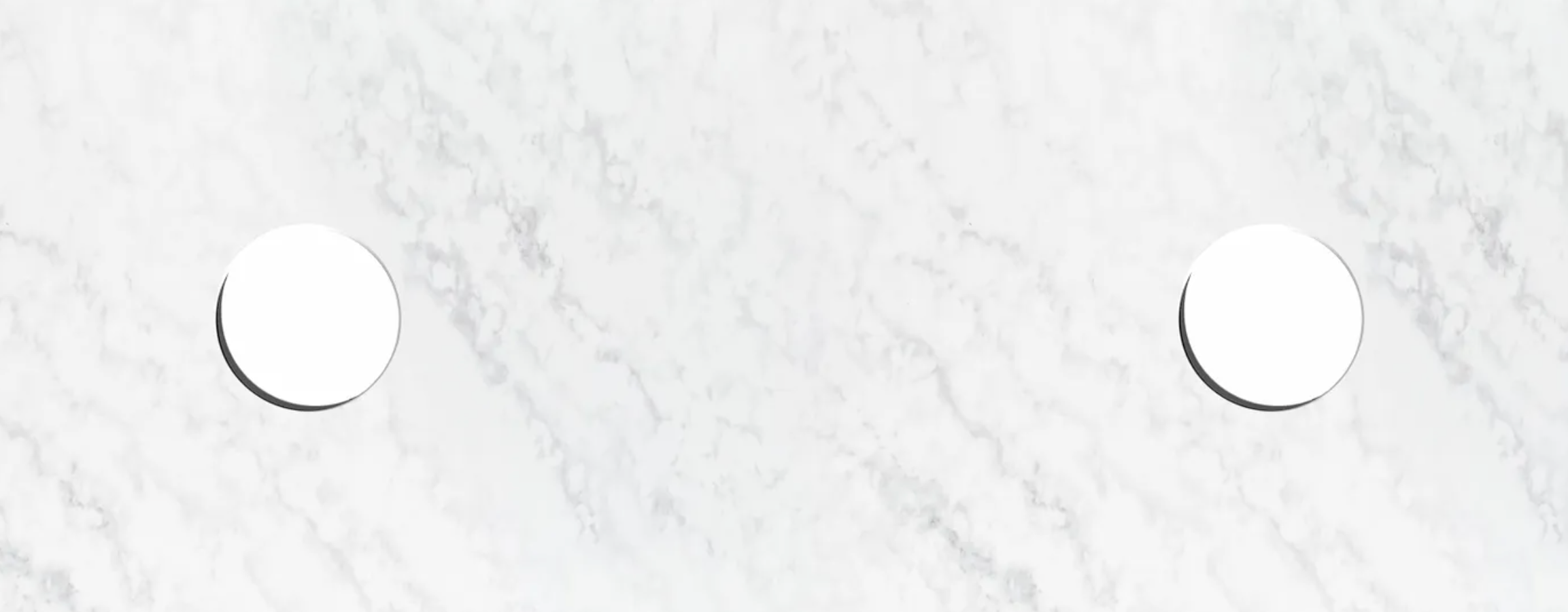 Otti Hampshire Satin White Wall Hung Curved Vanity