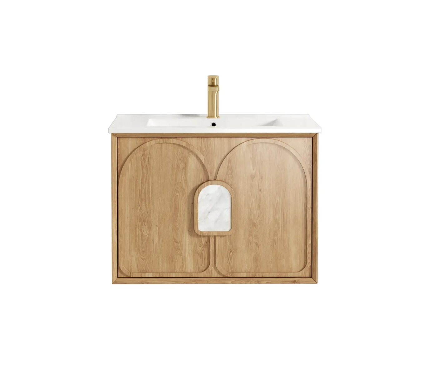 Otti Laguna Mark II Natural American Oak Wall Hung Vanity