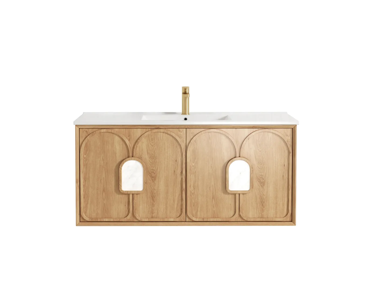 Otti Laguna Mark II Natural American Oak Wall Hung Vanity