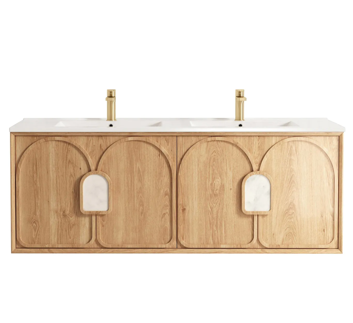 Otti Laguna Mark II Natural American Oak Wall Hung Vanity