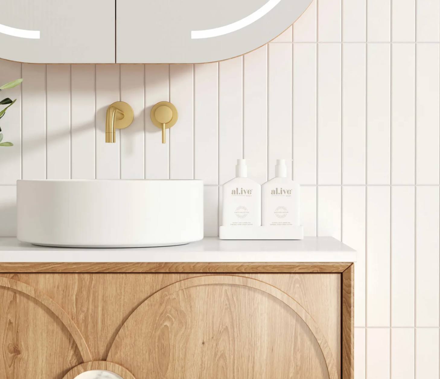 Otti Laguna Mark II Natural American Oak Wall Hung Vanity