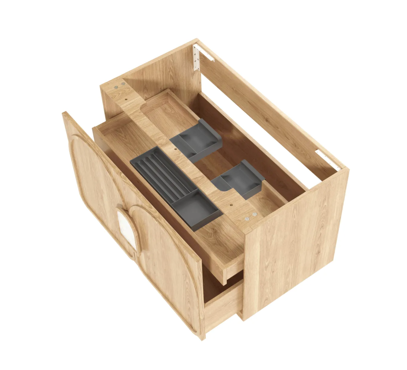 Otti Laguna Mark II Natural American Oak Wall Hung Vanity