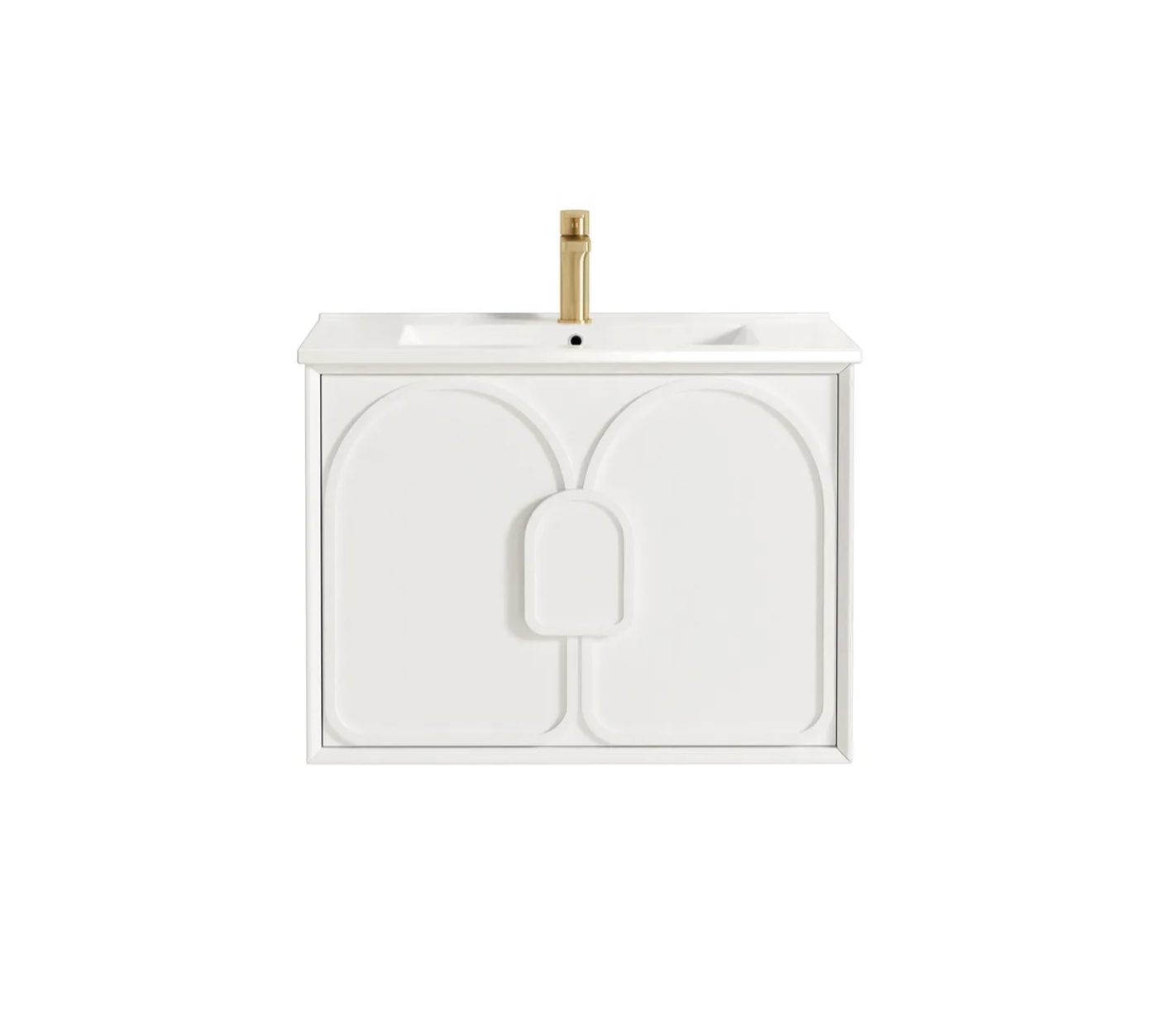 Otti Laguna Mark II Matte White Wall Hung Vanity