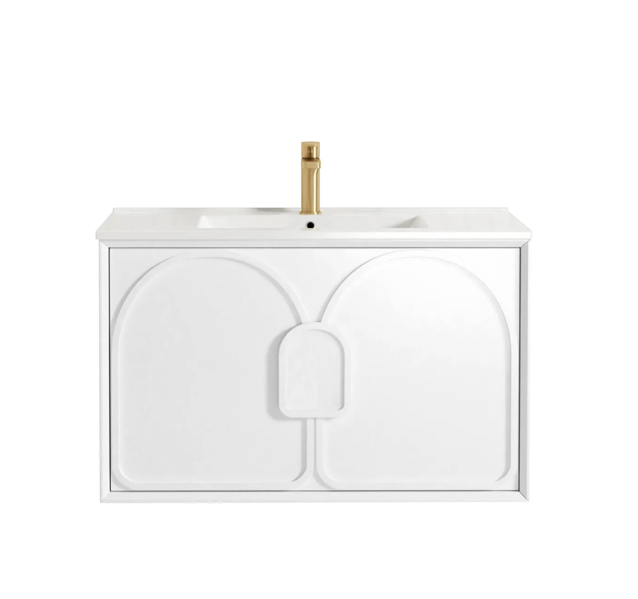 Otti Laguna Mark II Matte White Wall Hung Vanity