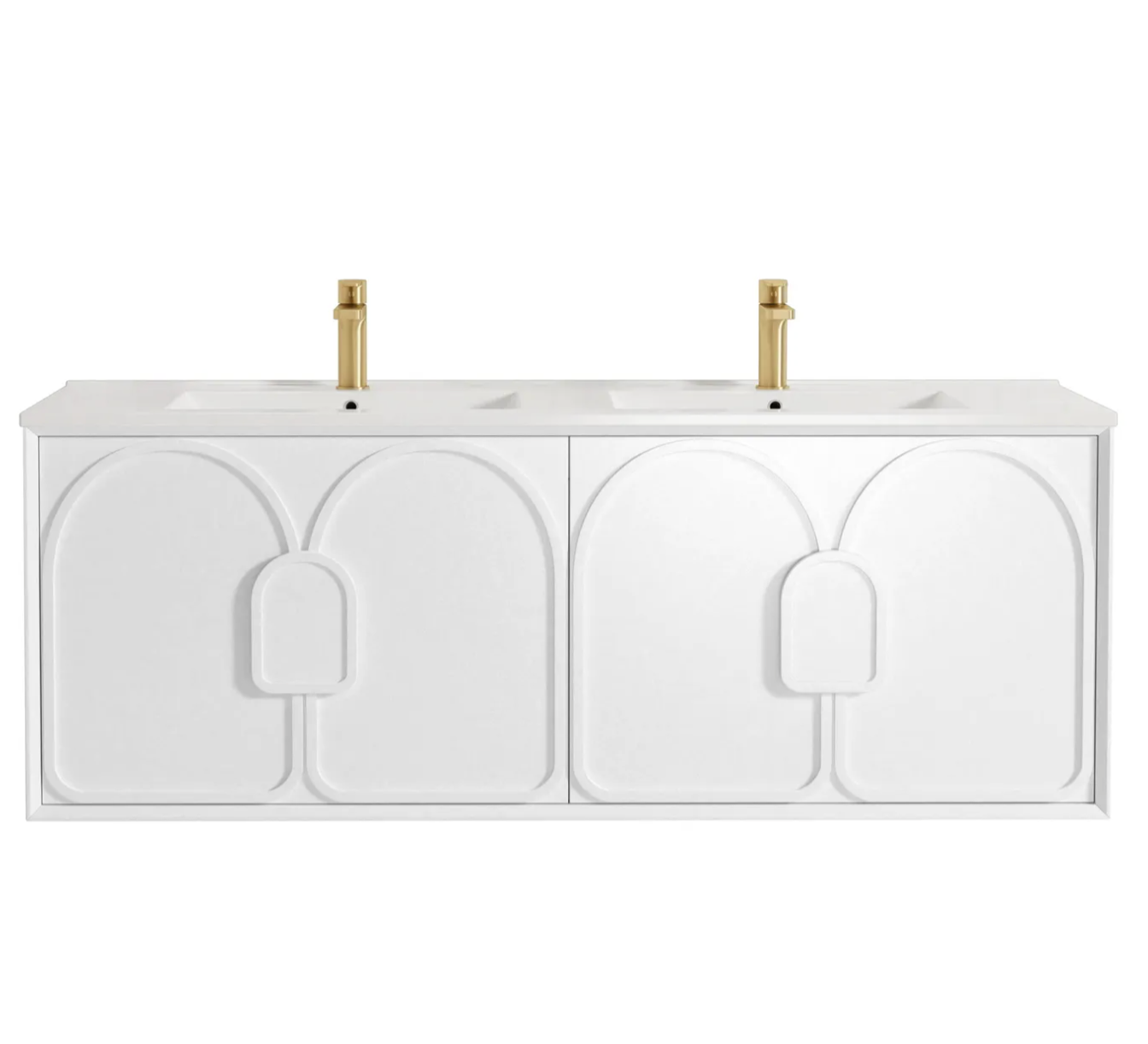 Otti Laguna Mark II Matte White Wall Hung Vanity