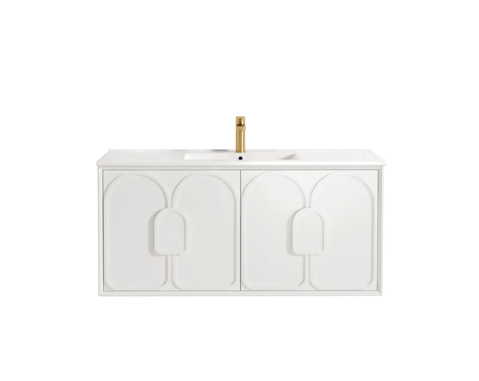 Otti Laguna Mark II Matte White Wall Hung Vanity