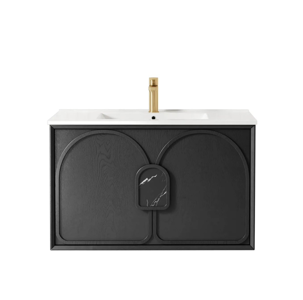 Otti Laguna Mark II Black Oak Wall Hung Vanity