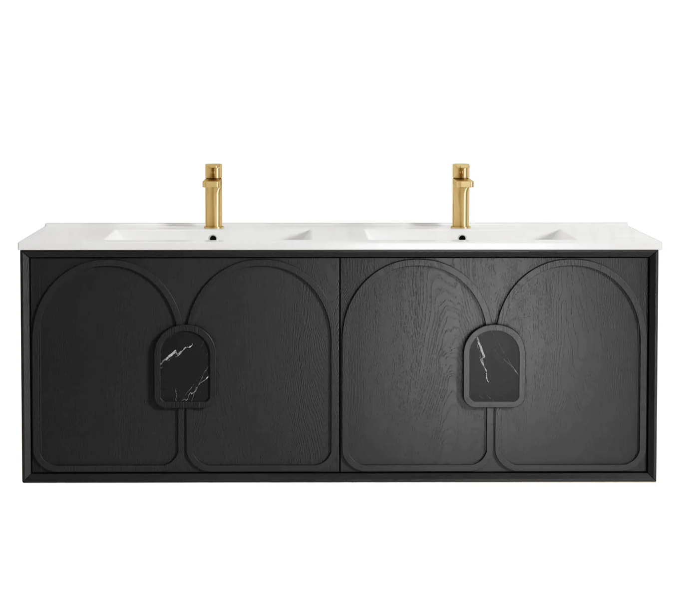 Otti Laguna Mark II Black Oak Wall Hung Vanity