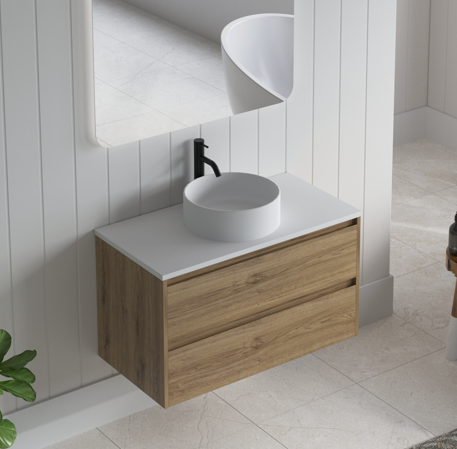 Mimi Oak Vanity 900mm
