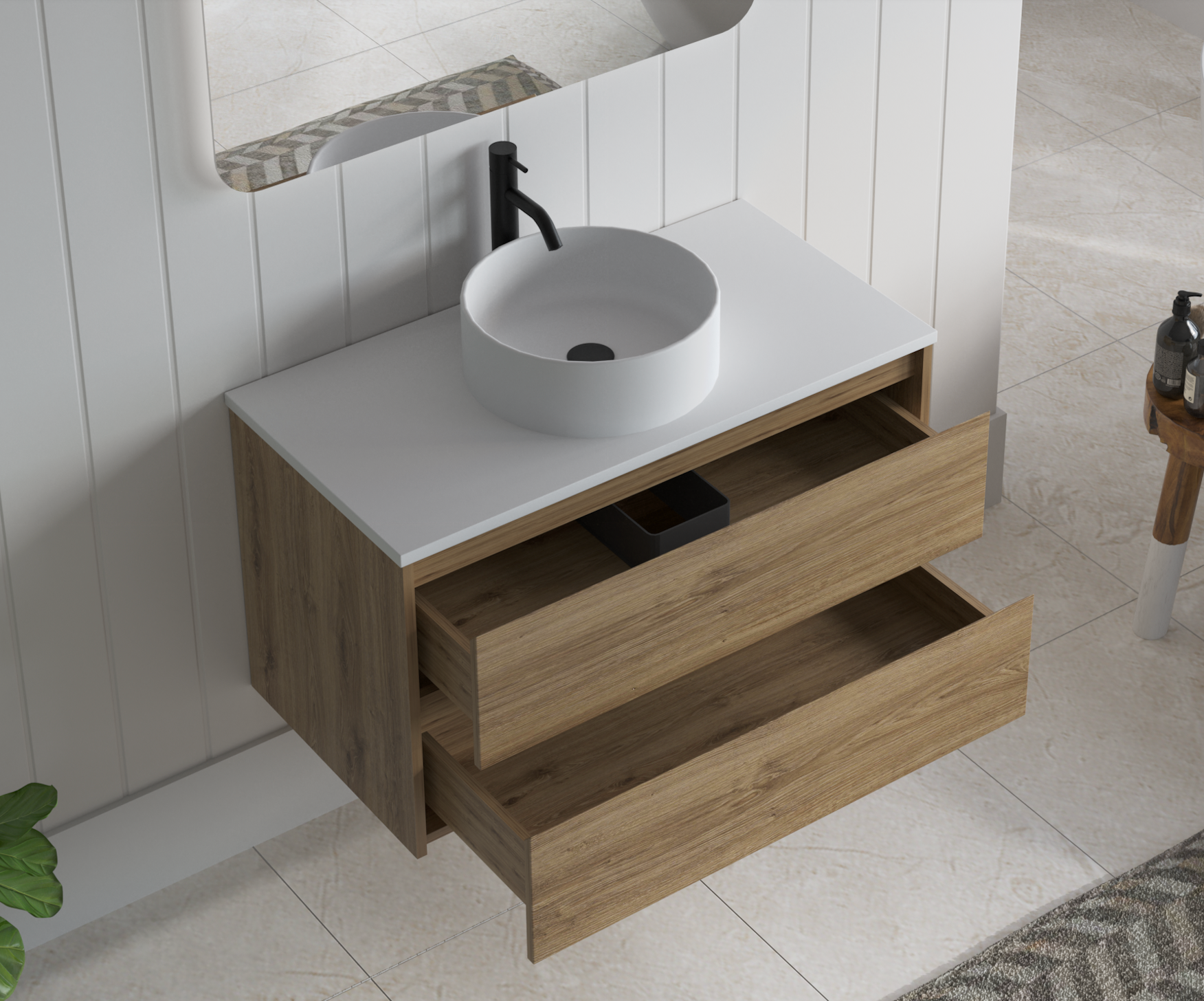 Mimi Oak Vanity 900mm