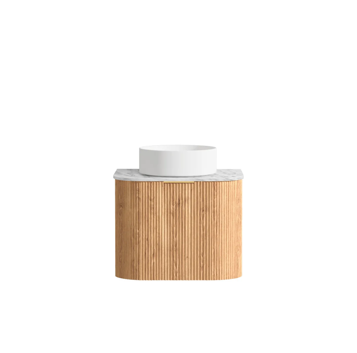 Otti Bondi Woodland Oak Fluted Wall Hung Vanity