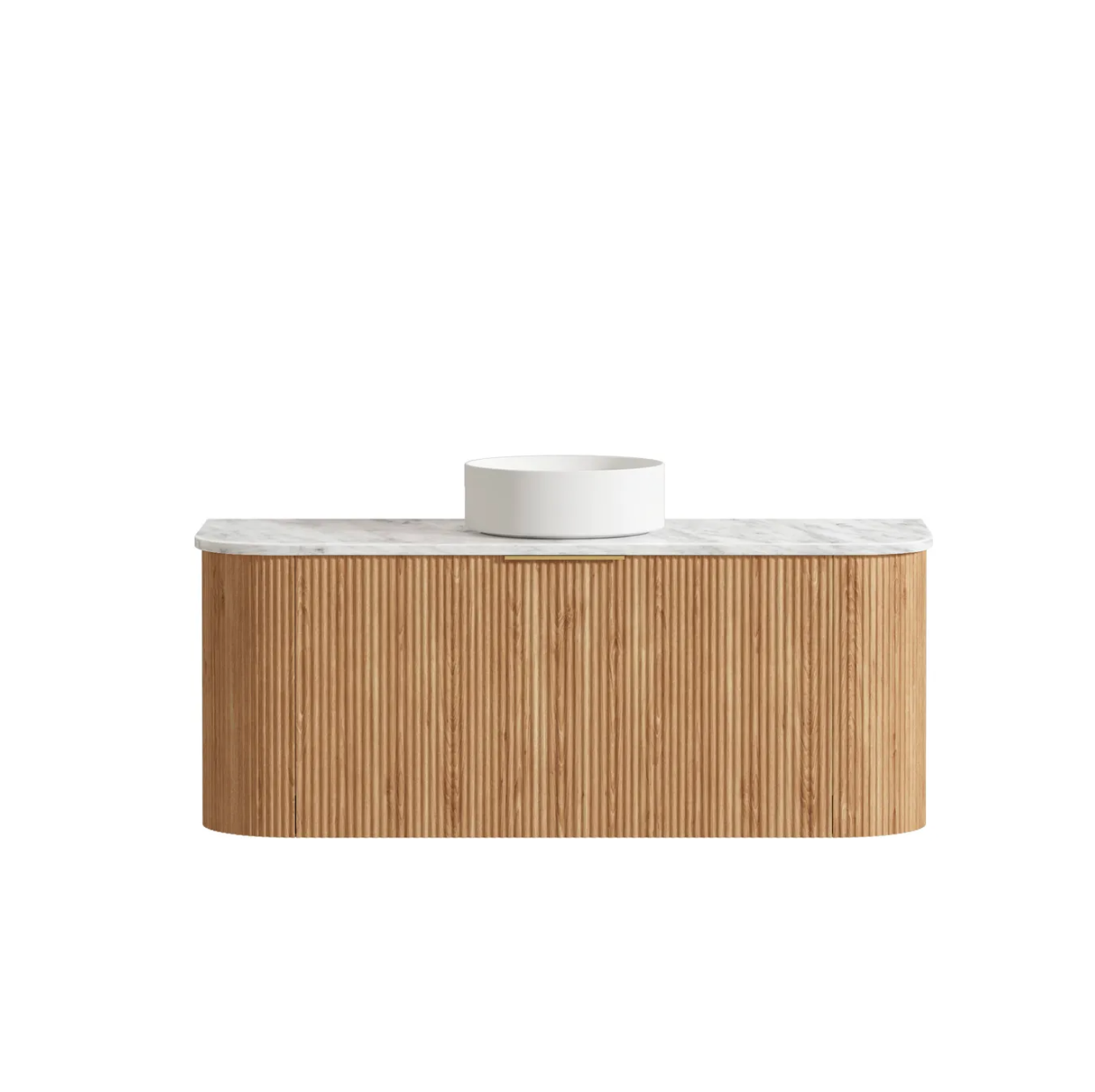 Otti Bondi Woodland Oak Fluted Wall Hung Vanity