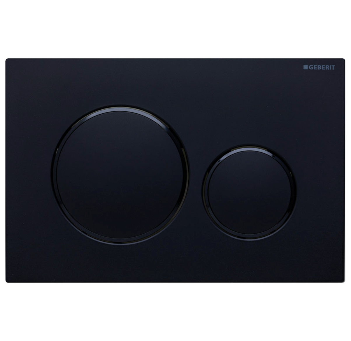 Sigma 20 Matte Black on Black Round Button Flush Plate