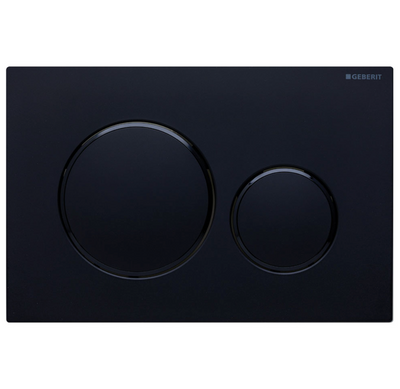 Sigma 20 Matte Black on Black Round Button Flush Plate