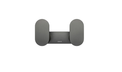 Meir Curvae Double Robe Hook - Gunmetal