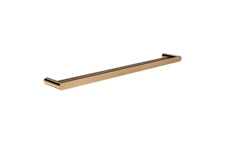 Meir Curvae Double Towel Rail 800mm Lustre Bronze