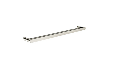 Meir Curvae Double Towel Rail 800mm Brushed Nickel