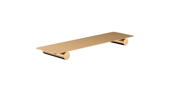 Meir Curvae Shower Shelf Lustre Bronze