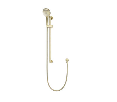 Meir Round Three Function Hand Shower on Rail Column Tiger Bronze