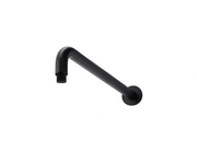 Meir Round Wall Shower Curved Arm 400mm Matte Black