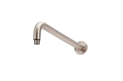 Meir Round Wall Shower Curved Arm 400mm Champagne