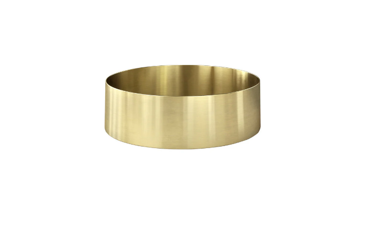 Meir Round Stainless Steel Bathroom Basin - Tiger Bronze