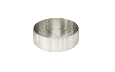 Meir Round Stainless Steel Bathroom Basin - Chrome