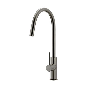 Meir Round Piccola Pull Out Kitchen Mixer Tap - Gunmetal