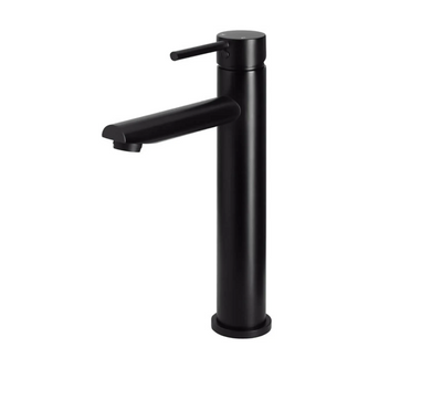 Meir Round Tall Basin Mixer Matte Black