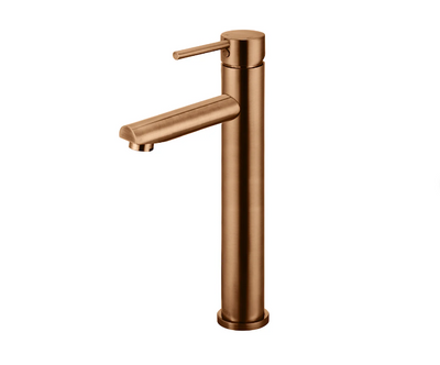 Meir Round Tall Basin Mixer Lustre Bronze