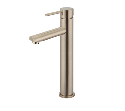 Meir Round Tall Basin Mixer Champagne