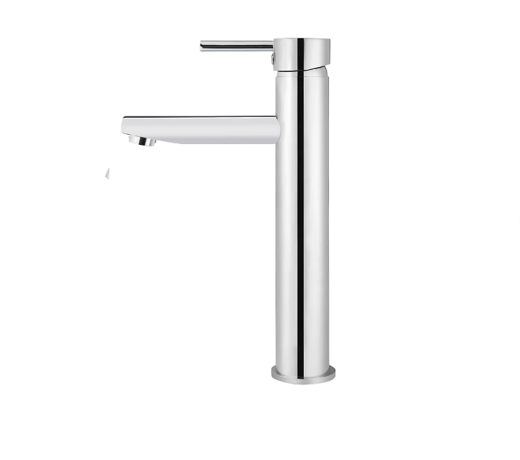 Meir Round Tall Basin Mixer Chrome