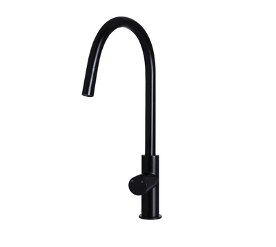 Meir Round Pinless Piccola Pull Out Kitchen Mixer Tap - Matte Black