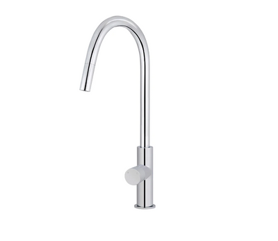 Round Pinless Piccola Pull Out Kitchen Mixer Tap - Chrome