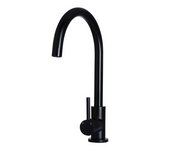 Meir Round Kitchen Mixer Tap - Matte Black