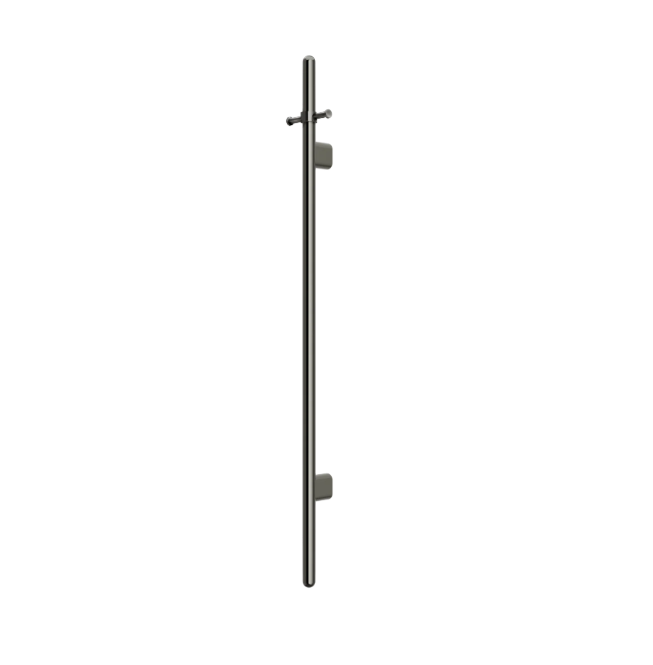Meir Heated Vertical Towel Rail - Gunmetal