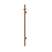 Meir Heated Vertical Towel Rail - Lustre Bronze