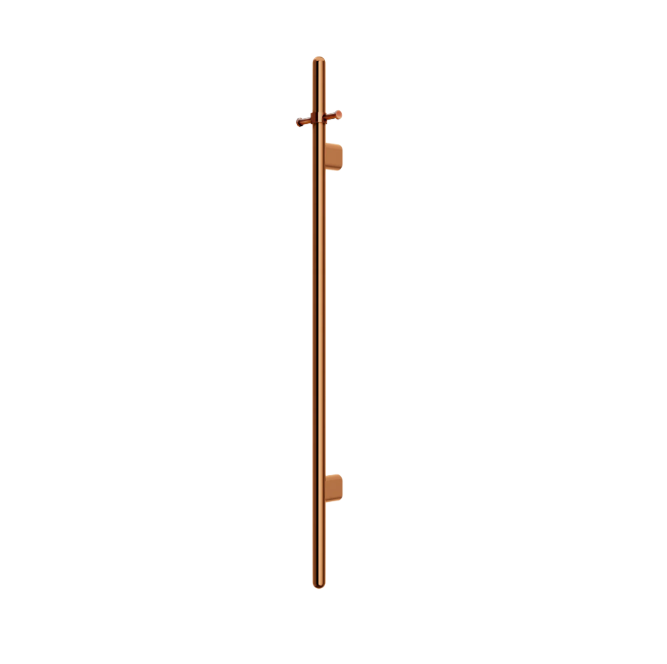 Meir Heated Vertical Towel Rail - Lustre Bronze