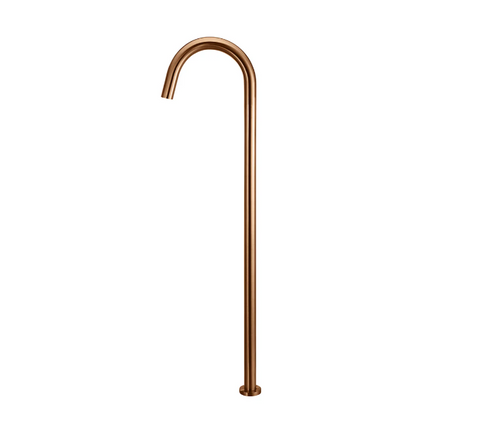 Meir Round Freestanding Bath Spout Lustre Bronze