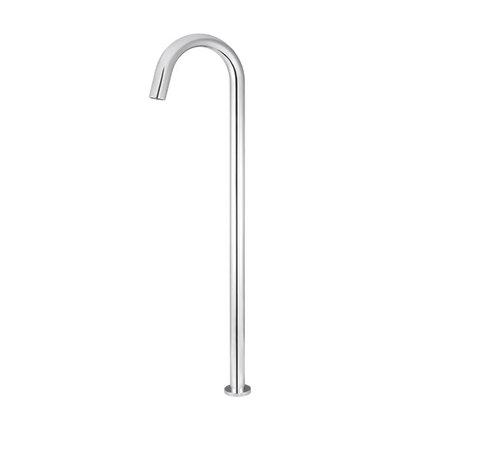 Meir Round Freestanding Bath Spout - Polished Chrome